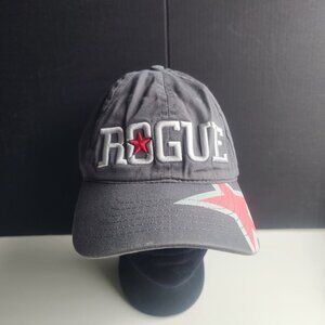 Men's Rogue Baseball Cap Gray Embroidered Logo Stretch Fit Streetwear